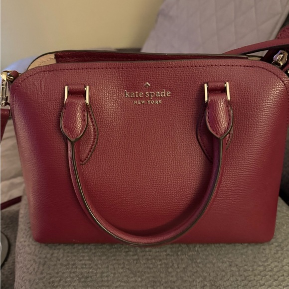 kate spade Handbags - Kate Spade Burgundy Leather Satchel